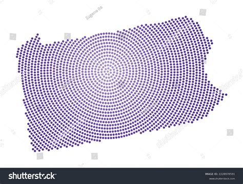 Pennsylvania Dotted Map Digital Style Shape Stock Vector (Royalty Free ...