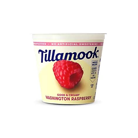 Tillamook Yogurt Low Fat Raspberry - 6 Oz - Albertsons