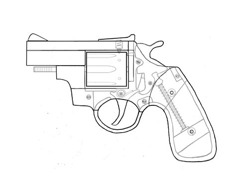 Hand Gun Drawing at GetDrawings | Free download