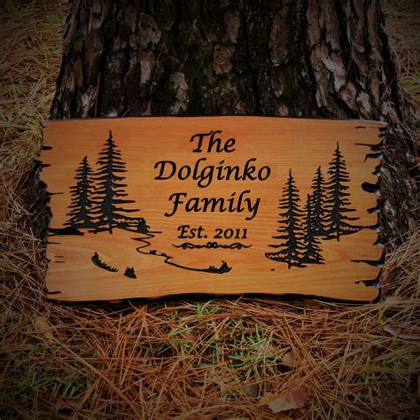 Camping Sign - Engraved - Carved - Camp - Personalized Sign - Family ...