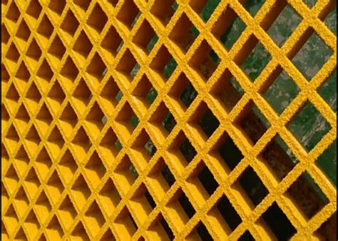 Reinforced Plastic Fiberglass Grating Panels , Fiberglass Grid Flooring