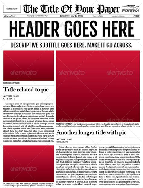 42+ Amazing Newspaper Templates | Sample Templates