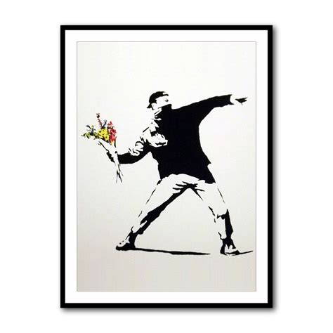 Banksy Flower Thrower