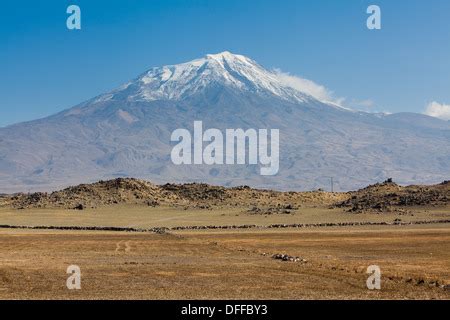 Mount Ararat, Agri Dagi, the highest mountain in the extreme east of ...