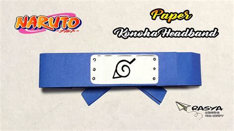 How to make Paper Naruto Headband - YouTube