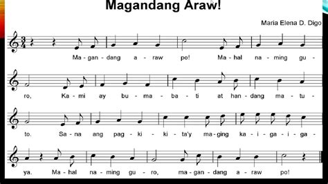 Magandang Araw, Grade 4 Song - YouTube