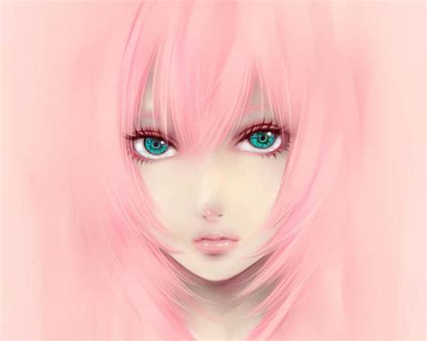 Pretty anime, pretty, art, lovely, big eyes, bonito, cute, girl, bright colors, HD wallpaper ...