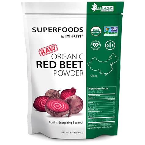 MRM, Raw Organic Red Beet Powder, 8.5 oz (240 g) | Red beets, Beets ...