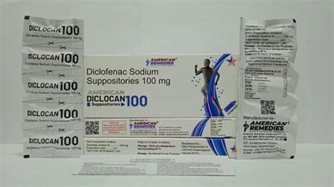 Diclofenac Sodium Suppositories 100 Mg at Rs 89/stripe | Jonac ...