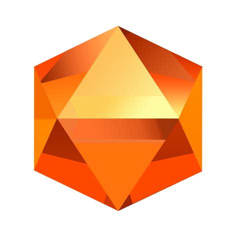 Bejeweled Orange Gem by LDinos on DeviantArt