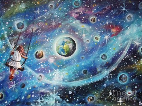 The Universe is my Playground Painting by Dariusz Orszulik - Fine Art ...