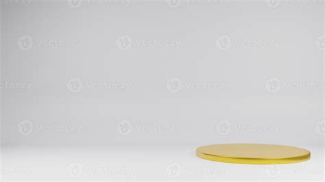 The gold stage on white background for present product 3d rendering 10122707 Stock Photo at Vecteezy