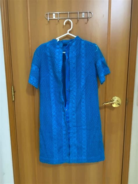 Vintage blue dress, Women's Fashion, Dresses & Sets, Dresses on Carousell