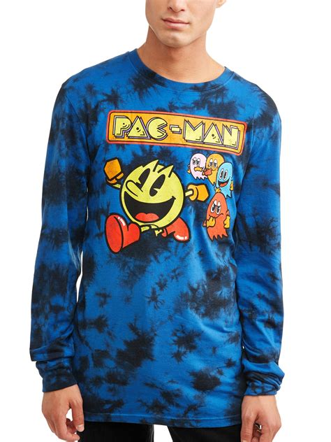 Pac-Man Men's Long Sleeve Graphic T-shirt, up to Size 2XL - Walmart.com