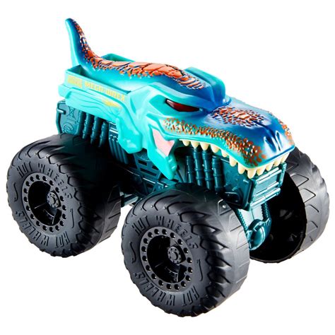 Hot Wheels Monster Trucks 1:43 Scale 2023 Mix 1 Lights and Sounds Vehicle Case of 4