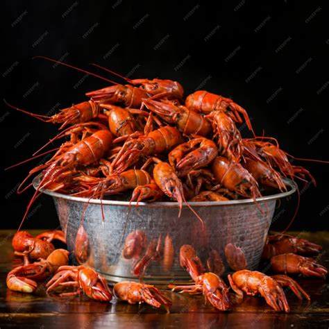 Premium Photo | Tantalizing Boiled Crawfish Platter Mouthwatering Seafood Treat