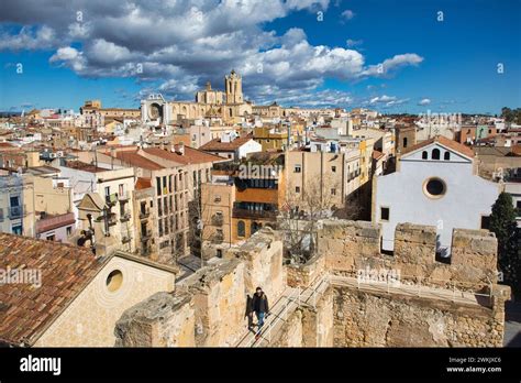 Cathedral, Roman Praetorium, Plaça del Rei, Tarragona City, Catalonia ...