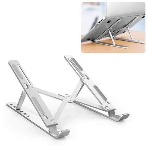 Infinizy Laptop Stand Adjustable for Desk, Portable Computer Stand ...