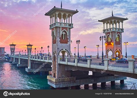 Beautiful evening in Alexandria, Egypt Stock Photo by ©efesenko 182879798