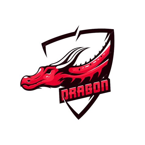 Premium Vector | Red dragon mascot gaming logo design