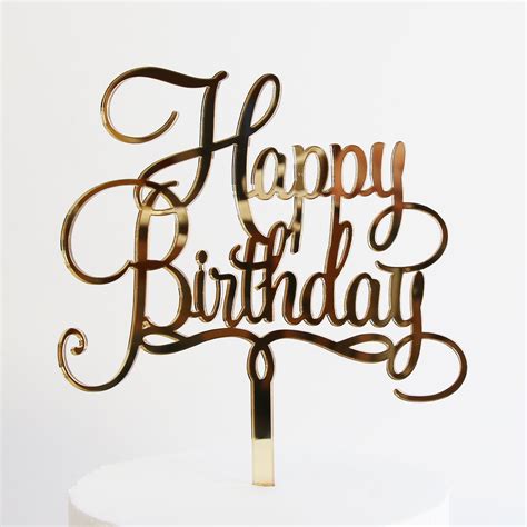 Happy Birthday Cake Topper | SANDRA DILLON DESIGN