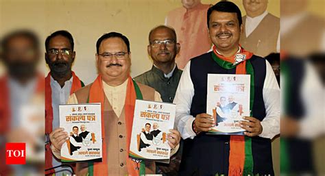 Maharashtra BJP manifesto 2019: BJP Maharashtra manifesto vows Bharat ...