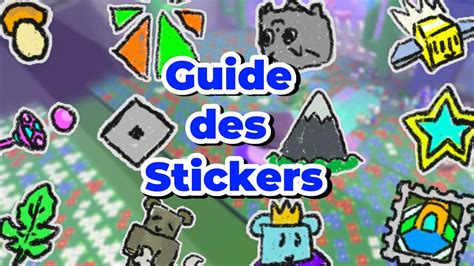 Guide des stickers - Bee Swarm Simulator - YouTube