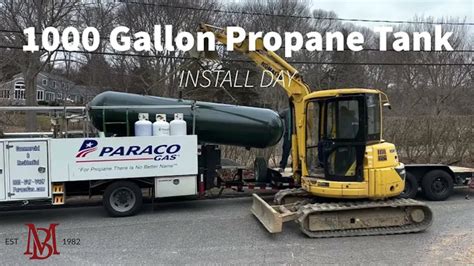 1000 Gallon Underground Propane Tank Installation W/ Trenching (Under 3 Minutes) - YouTube