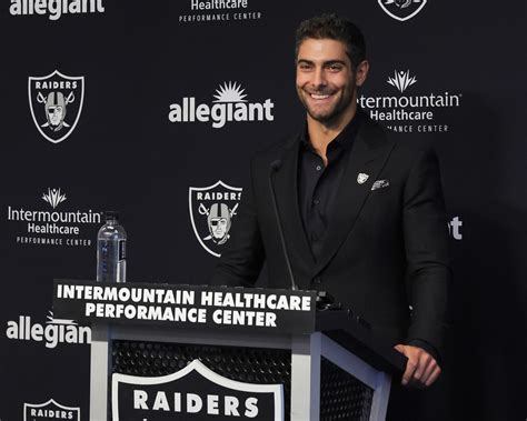 QB Jimmy Garoppolo introduced as a Raider: 'I need to earn everything' - CGTN