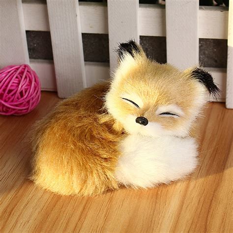 Cute Tiny Fox Plush Stuffed Little Toys Animal Kids Birthday Gift Home ...