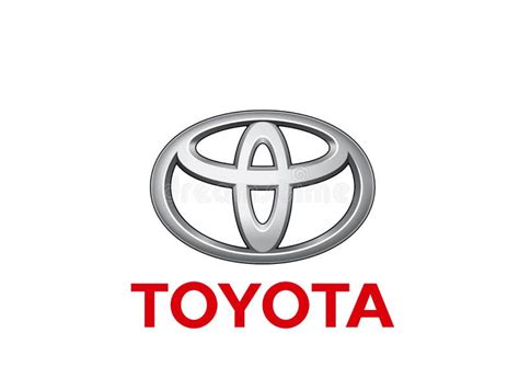 Toyota Logo Editorial Illustrative on White Background Editorial Stock Image - Illustration of ...