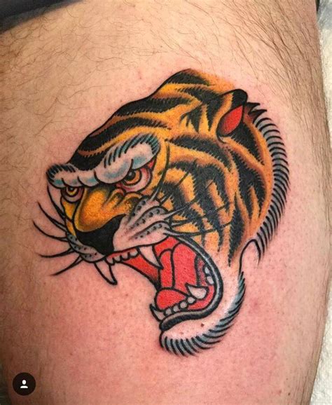 12+ Traditional Tiger Head Tattoo Designs and Ideas | PetPress