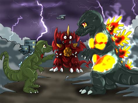 Godzilla vs Destroyah by Natsuakai on DeviantArt