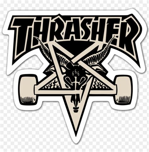 Free download | HD PNG vector skate sticker thrasher skategoat board ...