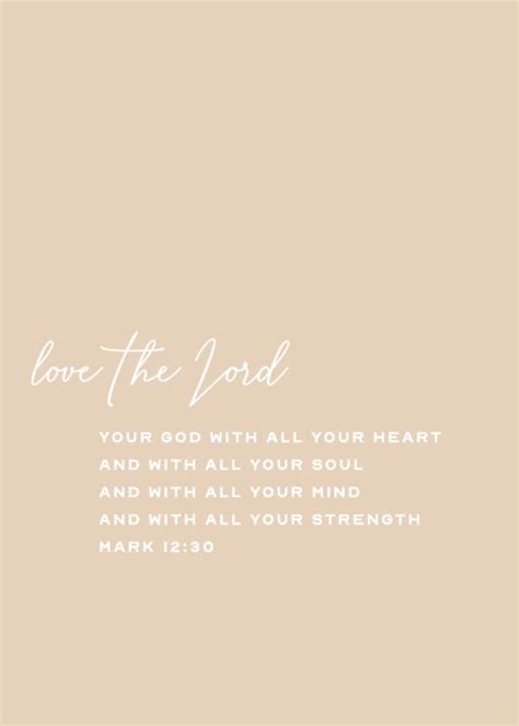 Love the Lord your God – Mark 12:30 – Seeds of Faith