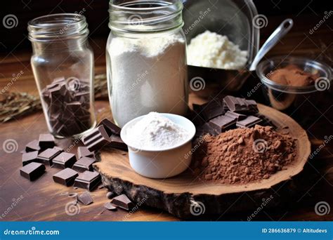 Ingredients for Hot Chocolate: Cocoa Powder, Milk, Sugar, and Chocolate ...