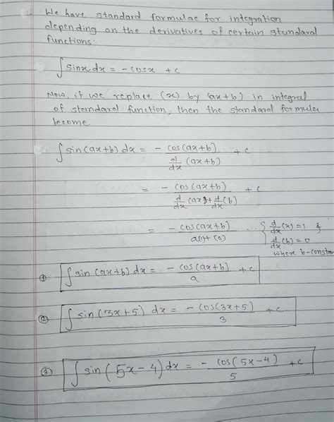 [Solved] Integral of Sine, Cosine, and Tangent Functions (3 Examples: Make... | Course Hero