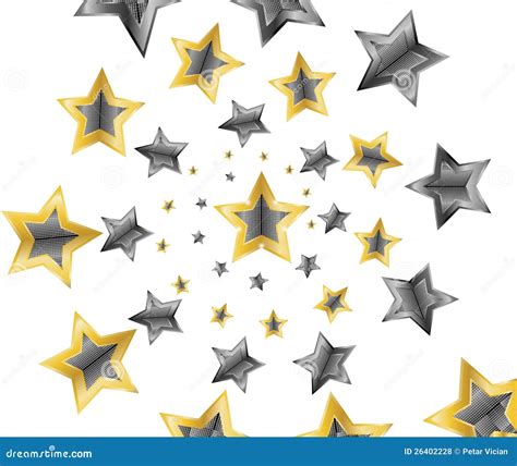 Gold Shooting Star Background Cartoon Vector | CartoonDealer.com #39038467