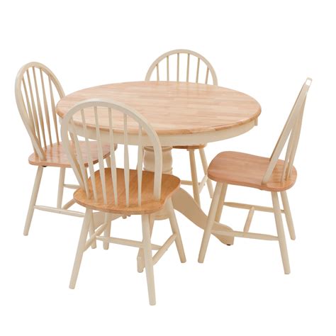 York Dining Table and Four Chairs Set