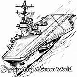Aircraft Carrier Coloring Pages  Free & Printable sketch template