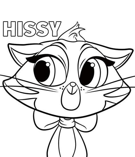 Hissy from Bingo and Rolly Puppy Dog Pals Coloring Page - Free Printable Coloring Pages for Kids