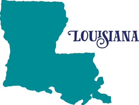 Louisiana State Outline Svg And Png Download - vrogue.co