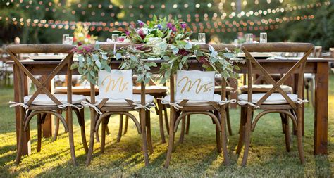 Farm Table Rentals, Rustic Wedding Chairs Rental in South Florida