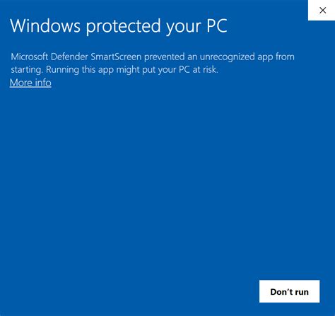 Windows Defender SmartScreen prevented an unrecognized app - Aditya ...