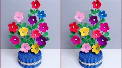 Art And Craft With Paper Flower Pot | Best Flower Site