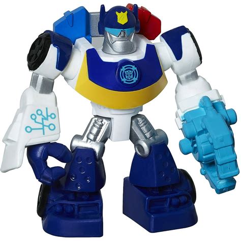 Playskool Heroes Transformers Rescue Bots Chase the Police-Bot Figure - Walmart.com - Walmart.com