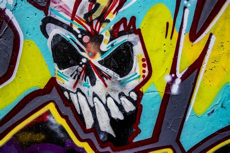 Skull Graffiti Free Stock Photo - Public Domain Pictures