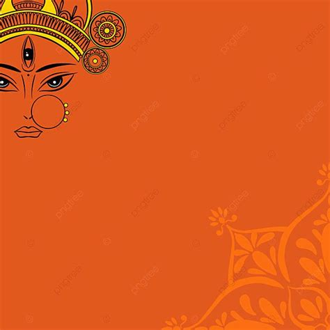 Orange Red Durga Puja Background, Wallpaper, Puya Festival, Durga Puja ...