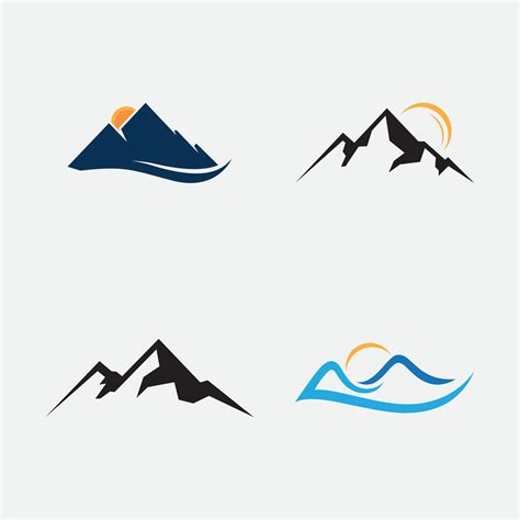 Mountain logo symbol vector sign 2412374 Vector Art at Vecteezy