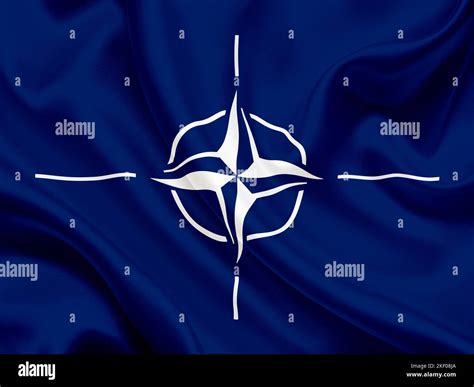 Offical flag of Nato Stock Photo - Alamy